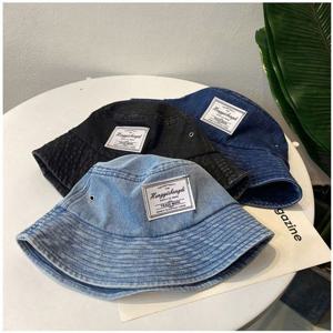 여자버킷햇 여성버킷햇 3컬러 1P 라벨 데님 청모자 벙거지모자