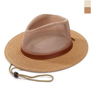 메쉬밀짚모자 메쉬 사파리 밀짚 모자 1P 여름 통기성 햇빛차단