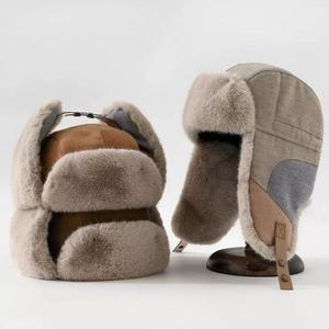 귀달이모자 스티치 귀달이 방한모 1P 겨울 보온 패션 귀덮개 모자