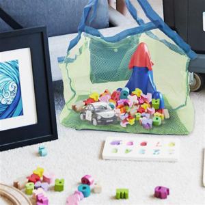 메쉬백 접이식 비치백 대형 목욕가방 물놀이가방 그물망가방