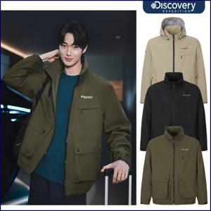 디스커버리 25FW신상할인 변우석 남성 하이넥 블루종 사파리 워크 자켓 DMWJ27054