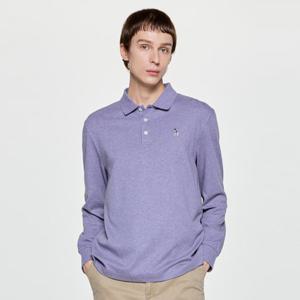 헤지스  25FW  남성 인터록 긴팔 캐주얼 폴로 셔츠 HZTS5F302U1