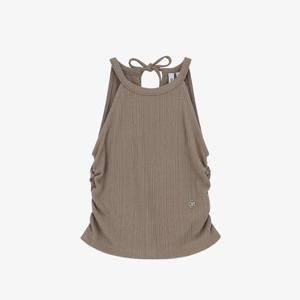 시티브리즈 여성 골지 홀터넥 슬리브리스 탑 BB CTH2TP02 BE BK