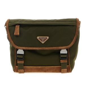 프라다 스웨이드 디테일 리나일론 크로스바디 백 2VD066VOBF384