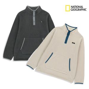 내셔널지오그래픽키즈 K254USW070 남아 여아 반집업 플리스 기모 티셔츠 겨울 170 고학년딜