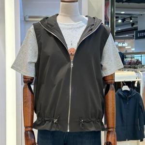 아날도바시니 DP02 폴리스판 블루종 후드 집업조끼 AY06VT04S