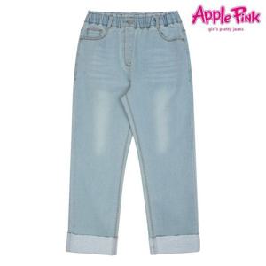 [애플핑크]배기핏 오비프릴 기모워싱진 (APP9R702GST)