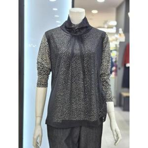 화이트호스 세이브존05 호피 가을 시스룩 폴라 블라우스 A253405