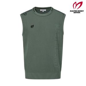 마스터바니  (411D3SV201) 남성 로고 레터링 포인트 니트 베스트