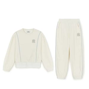 MLB키즈  여아 벨벳 맨투맨세트CL (7FS2B085650IVS)