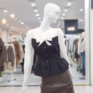 abfz sh06 슬림핏 V넥 쉬폰 블라우스 SLBNZ4B37J