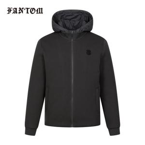 [팬텀] 남성 후드 탈부착 니트 패딩 점퍼 211E3JP101_GY