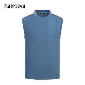 [팬텀] 남성 우븐 하이브리드 니트 베스트 211E3SV203_BL