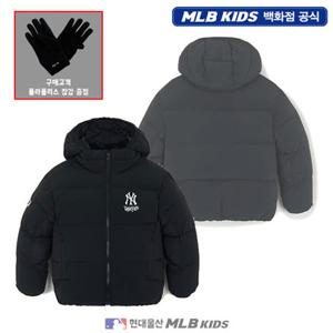 [MLB키즈US] (7ADJB0756-50BKS) [플리스장갑증정] 스트릿 그래픽 숏 덕다운 아동패딩 키즈패딩