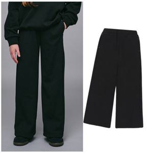 블루테일2 AZH8PT01BK 주니어 여아 블랙 사선 절개 기모 팬츠 초등 고학년