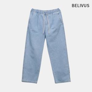 빌리버스 남성 데님진 밴딩바지 테이퍼드핏 청바지 편안한 바지 데님팬츠 BSUQP007