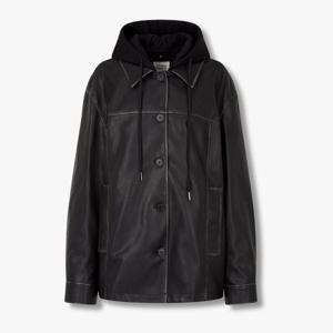 [톰보이]후디 탈착 피그먼트 신세틱 레더 점퍼 9105361105