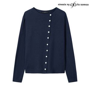 [나인식스뉴욕(영캐릭터)]언발 버튼 니트 가디건 (NO4CK031L0)