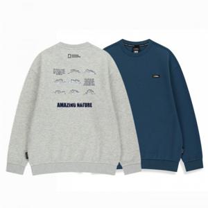 내셔널지오그래픽키즈  (K254USW010) 기모 백그래픽 맨투맨 티셔츠