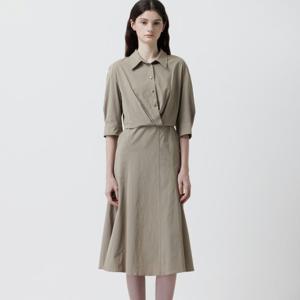 [주크] 랩 셔츠 원피스