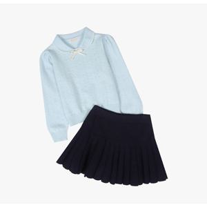 로엠걸즈둥근카라 풀오버 스커트상하세트 RGSM25W2P