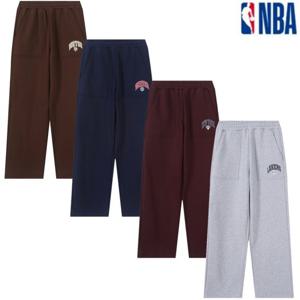 [NBA]N254TP020P GR 남여공용 엔비에이 기모 바지 와이드 팬츠 오버핏 루즈 추리닝