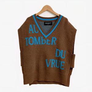 반에이크 HC41 레터링 니트 베스트 VB4YKVMV01Z