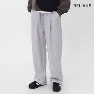 빌리버스 남성 데일리 와이드팬츠 트레이닝복 구김방지 원턱 츄리닝 바지 BHDNP012