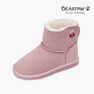 베어파우 아동 WILLOW BEAR 천연소가죽 벨크로 양털 부츠 (K361013QD-K-GSGR)
