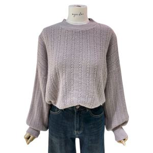 [에이지도르]로맨틱 펀칭 니트 ALFIWIR115