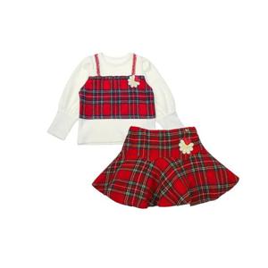 O/WH 체크 뷔스티에 TS스커트세트(Q55DAT040AS010)