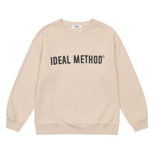 [에꼴리에]남아 기모 레터링 맨투맨 티셔츠 21D0703_BE