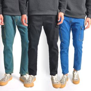 [비커스텀바이]JE5570 9부/10부 선택 밴딩 남자 카고청바지.