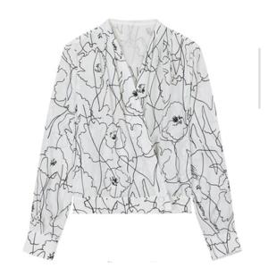 [SI][행복한백화점][SI]플라워랩 블라우스  BAC2411