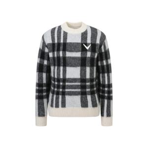 캘러웨이골프긴팔티 PQC CWSO23W602_CC 여성 방풍 체크라운드니트