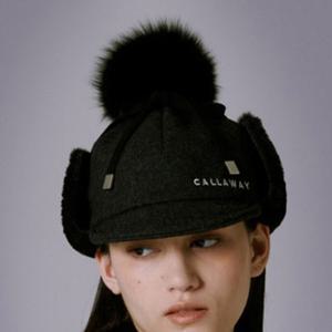 M 캘러웨이골프모자 PQC CWAC23W622_BK 여성 숏챙 트래퍼 캡