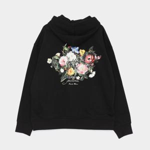 우영미 플라워 백로고 스웨트 남성 후드티 W253TS36723B