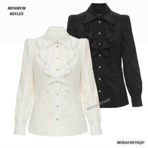 [미니멈]MD 러플 카라 셔츠 블라우스  MD MYDAWB0160_CJ