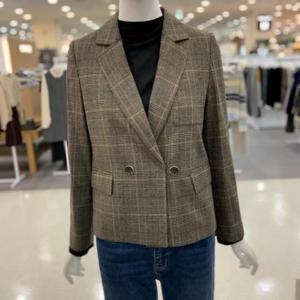 SOUP sh06 가을출근룩클래식체크크롭더블자켓 ABAJKQ2