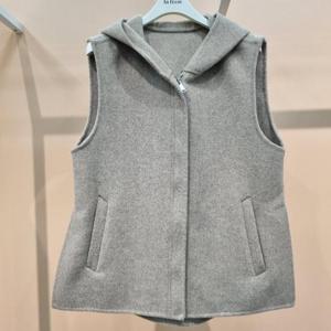 라티움 HC34 25Fw 울 핸드메이드 옆트임 후드 울 핸드메이드 조끼 T2554VT02