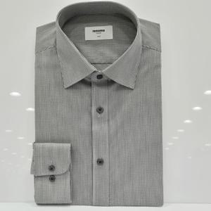 [레노마셔츠]슬림핏/긴소매/미니멀 핀 체크 셔츠 RPFSL0530 DG_U