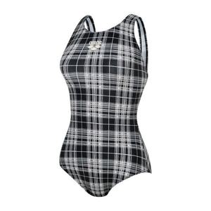 아레나 세이브존08 여성수영복 멜로우체크 원피스 U백 빅사이즈가능 A5FL1LD10BEG