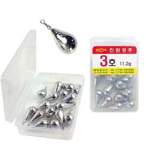 낚시봉돌 세정 물방울싱커 프리리그 다운샷