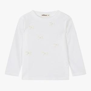 [밀리밤]밀리밤리본큐빅포인트긴팔티(MLLA25WY1)