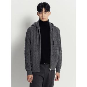 [빈폴멘] 케이블 후드 집업 카디건  그레이 (BC5X5AC653)