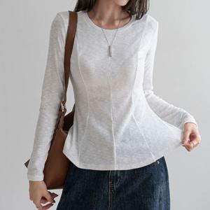 [나크21] (55~88) 절개라인 슬럽 긴팔티 KO53-T-15