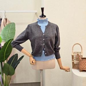 [포커스]FW5J9KT5293_가디건 레이어드 반폴라 니트