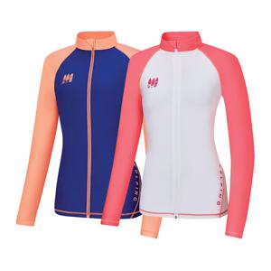 콜핑 여성 하이쿨 배색형 래쉬가드 집업 자켓 1862JK216W