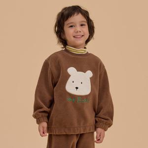 [래핑차일드](모다진주) 뽀글이 곰곰 맨투맨 85C29-332-01_JJ