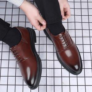 남성 2컬러 빅사이즈 심플 레더 드레스 구두 ZG-NK3377